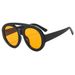 Men's Sunglasses Retro Oval Double Beam Glasses Cool Square Shoot Trendy Sun Protection Sunglasses Women's Large Frame Fashion Sunglasses Street_viptrois.com