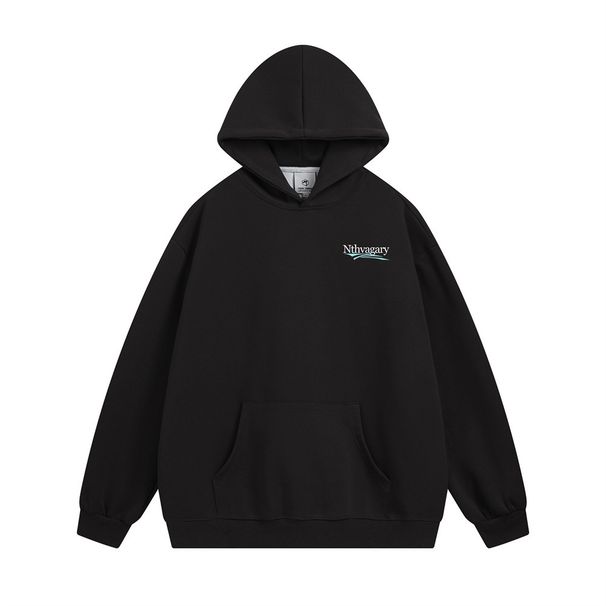 American High Street English Letter Print Hooded Sweatshirt Loose Pullover Top Autumn Winter Men's Trendy Brand Sports_viptrois.com