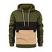 2022 New Foreign Trade Autumn Winter Fashion Block Sweatshirt European And American Men's Patchwork Color Hoodie_viptrois.com