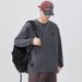 Advanced American Style Light Mature Simple Long Sleeved T-Shirt For Men In Spring And Autumn, Loose Round Neck, Inner_viptrois.com