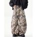 Men's Clothing High Street Stitching Camouflage Jeans Two Piece Distressed Washed Hip Hop Trend Personality Straight Trousers_viptrois.com