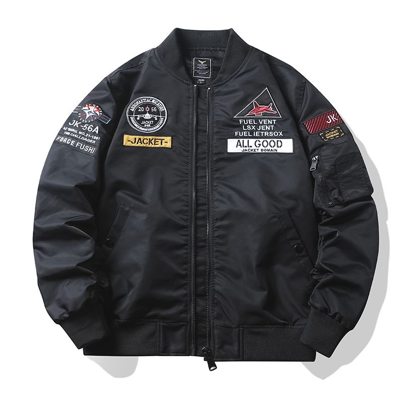 Men's Clothing exclusive jackets pilot jackets trendy brands loose all match baseball uniforms_viptrois.com