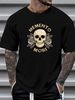 Memento Mori Stoic Mortality Stoicism Philosophy Funny Quote Cool Men's T-Shirt Versatile Top For Everyday Wear Stylish Designer Clothes Summer_viptrois.com