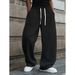 Men's Clothing Trendy Casual Pants For Men, Foreign Trade, Ready Stock, Drop Shipping, Loose Drawstring Sports Pants, Trendy And Versatile Long Pants_viptrois.com