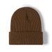 Knitted Hat Versatile For Men And Women In Autumn And Winter Light Plate Jacquard Cold Hat Fashionable And Warm Thick Black Knitted Hat_viptrois.com