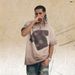 Men's Distressed Ripped Washed T-Shirt, American Style Trendy Short Sleeve Top_viptrois.com