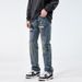 Autumn/Winter High Street Jeans For Men Loose Ripped Patch Straight Leg Vintage Denim Trousers For Men_viptrois.com