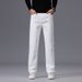 Men's Premium Stretch Dress Pants – Comfortable Straight Fit Business Casual Trousers, Mid-Rise Waist & Breathable Cotton Blend_viptrois.com
