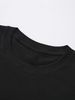 Herren Baumwoll Rundhals Kurzarm T-Shirt, Sommer Wellen Palmen Druck Design, Casual Strandurlaub Stil Kurzarm Für Den Täglichen Tragen_viptrois.com
