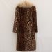 Men's Clothing Women's Leopard Print Winter Thickened Warm Mink Fur Coat Long Fur Coat Raccoon Fur Large Fur Collar Windbreaker_viptrois.com