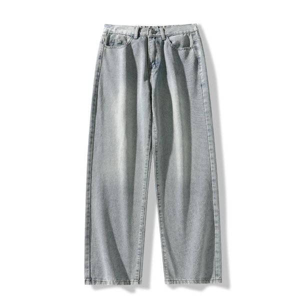Men's Vintage Washed Wide-Leg Jeans – Relaxed Fit Retro Denim Pants (Multiple Colors, S-3XL)_viptrois.com