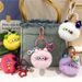 Bag Charm Celebrity Cute Cartoon Keychain Ugly Cute Creative Small Coal Ball Plush Doll Schoolbag Pendant Student Doll Gift_viptrois.com