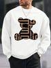 Autumn And Winter Men's Long Sleeved Round Neck Black Top Loose Casual Hoodie Hooded Hoodie_viptrois.com