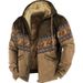 2023 Foreign Trade European And American New Men's Arctic Fleece Hooded Retro Print Autumn Winter Sweatshirt Factory_viptrois.com