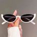 New Cat Eye Sunglasses European And American Fashion Internet Celebrity Same Style INS Glasses Simple And Avant Garde Sunglasses_viptrois.com