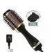 One Step Hair Dryer And Volumiser 1000W Blow Dryer Brush Hot Air Styling Brush Professional Hair Straightener Curler Travel Friendly Heated Hairbrus_viptrois.com