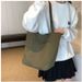 Women's Shoulder Bags Nylon Cloth Bag Women's Solid Color Light Bucket Bag Large Capacity Leisure Environmental Protection Cloth Bag_viptrois.com