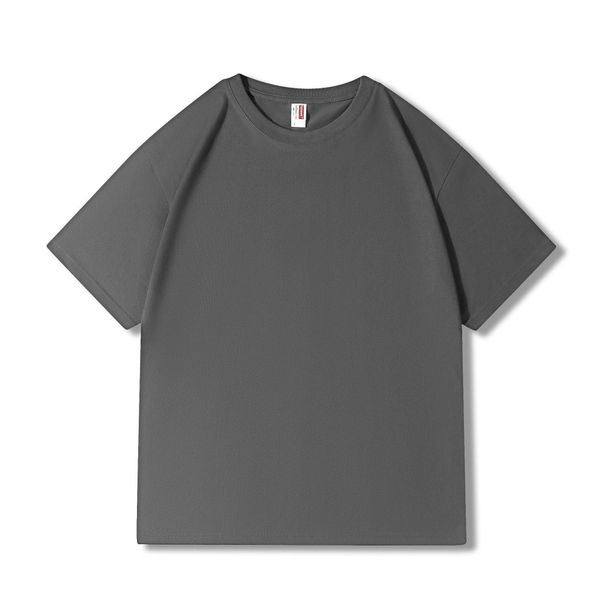 New 210g Combed Pure Cotton Loose Short-sleeved T-shirt For Summer 2025_viptrois.com