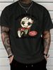 Soccer Style T Shirt With Cartoon Football Character Play Fair Relax Design Cotton Blend Casual Wear For Men And Sports Fans Size M L XL XXL Single Pi_viptrois.com