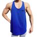 Summer Fitness I-shaped Vest American Quick-drying Breathable Bottoming Shirt Loose Squat Running Training Clothes Casual T-shirt_viptrois.com