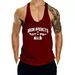 Summer Vest For Men, Loose-fitting Waistcoat, Basketball Trendy Sports Fitness Undershirt, I-shaped Sleeveless T-shirt_viptrois.com