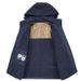 Men's Winter Hooded Windbreaker Jacket - Thickened Fleece-Lined Oversized Trench Coat, Windproof Casual Parka For Autumn & Cold Weather_viptrois.com