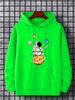 Men's Autumn And Winter Casual Fashionable Loose Hooded Sweatshirt With Geometric Print Warm Long Sleeved Pullover_viptrois.com