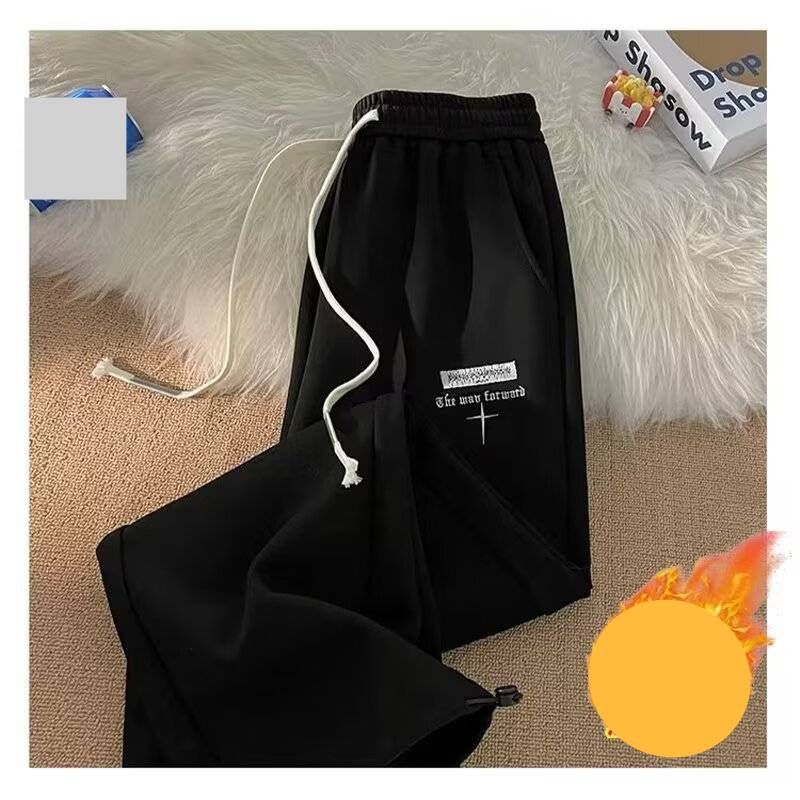 Underground Fleece Joggers – Oversized Straight-Leg Pants For Streetwear & Skate Culture (Unisex Vibe With Adjustable Waist For All-Day Movement)_viptrois.com
