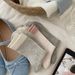 Boneless Socks Women's Korean Version Ins Color Matching Mid Tube Socks Spring And Summer Thin Hollow Tube Socks Pile Cotton Socks_viptrois.com