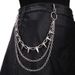 Hip-hop Punk Metal Rivets Stage Performance, Multi-layer Waist Chain Outfit, Jeans Accessories_viptrois.com