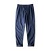 Men's Clothing Linen Cotton Casual Trousers Loose Linen Trousers Large Size Elastic Waist Straight Casual Pants_viptrois.com