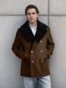 Men's Clothing Woolen Coat Double Breasted Sheepskin Collar Men's Jacket Slim Fit Woolen Coat_viptrois.com