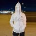 Glow-in-the-Dark Rhinestone Zip Hoodie – Unisex Halloween Streetwear (S-XL) – Punk Rock Pullover With Iridescent Studs_viptrois.com