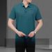 Men's Clothing Suit Middle-Aged And Elderly Men's Ice Silk Short-Sleeved T-Shirt Thin Casual Sportswear Men's Two-Piece Suit_viptrois.com
