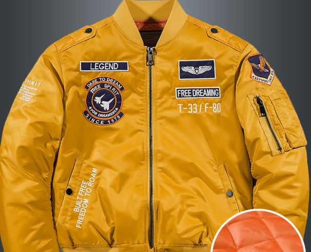 Men's Clothing Winter ma1 pilot jacket men's version cotton baseball jacket large size loose workwear jacket thick cotton coat trend_viptrois.com