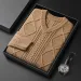 Men's Clothing Men's Extra Thick Cable Knit Sweater - Winter V-Neck Pullover_viptrois.com