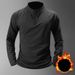 Men's Clothing Quick-Dry Half-Zip Long Sleeve T-Shirt - Slim Fit Workout Running Training Top For Gym & Outdoor Sports (Regular/Fleece-Lined_viptrois.com