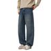 Men's Clothing Wide Leg Jeans Loose Straight American Retro Washed Casual Vibe Trousers Vintage Washed Denim Pants For Cleanfit Style_viptrois.com