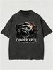 Chaos Reaper Skull Heavyweight Washed Graphic T-Shirt Men's Oversized Streetwear Tee_viptrois.com