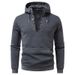 Men's Clothing Zip-Up Hoodie – Lightweight & Breathable Polyester Pullover With Adjustable Drawstring Hood (S-2XL) | Casual Streetwear (Dark Gray)_viptrois.com