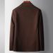 Men's Clothing Men's casual suit autumn and winter light luxury business single western single breasted knitted rocker suit jacket_viptrois.com