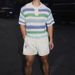 Men's Clothing Color Striped Hollow Short Sleeved Polo Shirt Men And Women Summer Beach Vacation T Shirt_viptrois.com