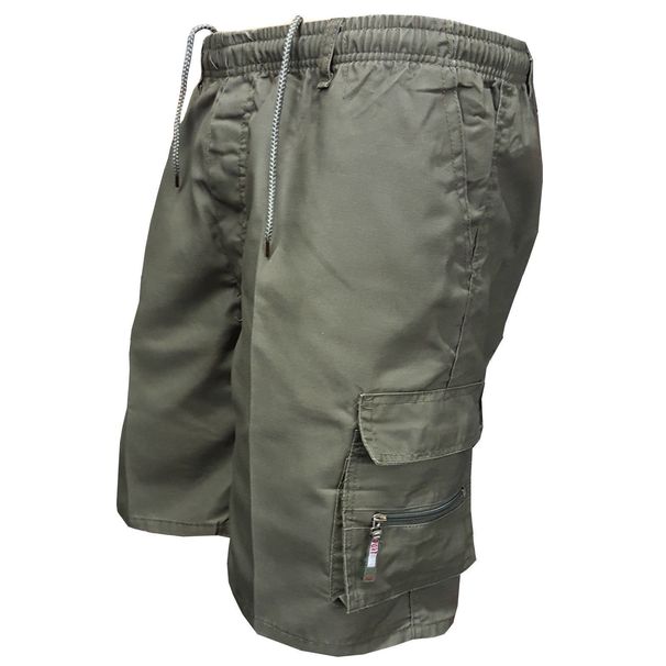 Men's Clothing work shorts men thin summer men multi pocket cotton outdoor leisure sports shorts beach pants_viptrois.com