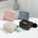 Double Zipper Short Wallet - Triangle Quilted Embroidery Clutch Solid Color ID Card Holder Purse_viptrois.com