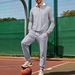 Men's Hoodie & Joggers Set – Oversized Pullover With Drawstring Hood (Long Sleeve Loungewear For Fall/Winter)_viptrois.com