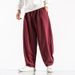 Men's Clothes Summer Men's Cotton Loose Wide Leg Pants Solid Color Turnip Pants Tide_viptrois.com