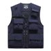 Men's Tactical Vest Sleeveless Jacket – Multi-Pocket Streetwear Utility Vest With Detachable Hood (M-7XL, Black/Red/Khaki/Army Green/Navy/Orange)_viptrois.com