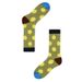 New Autumn And Winter Unisex Textured Dot Crew Socks – Soft Cotton With Cozy Terry Lining – Stylish Color Blocking – Perfect For Casual & Home Wear_viptrois.com