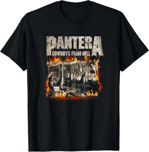 Pante-ra Official Vintage Flames T-Shirt Mens Womens Tees Top_viptrois.com