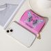 Hot Selling Women's Mini Wallet With Butterfly Embossed PU Material Flower Zipper Card Holder Mobile Phone Bag_viptrois.com